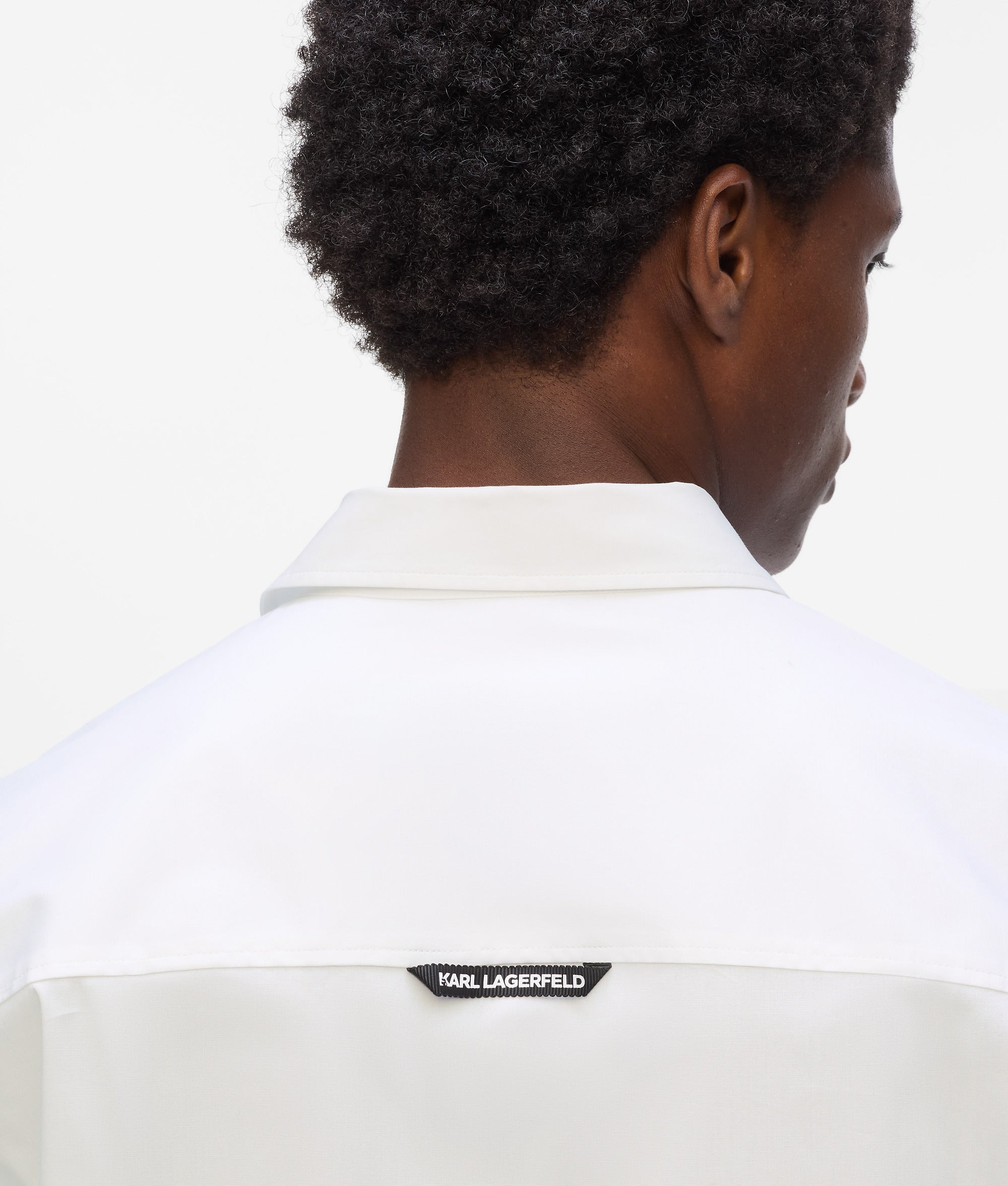Karl Lagerfeld - Monogram-hemd, Herren, Weiss, Größe