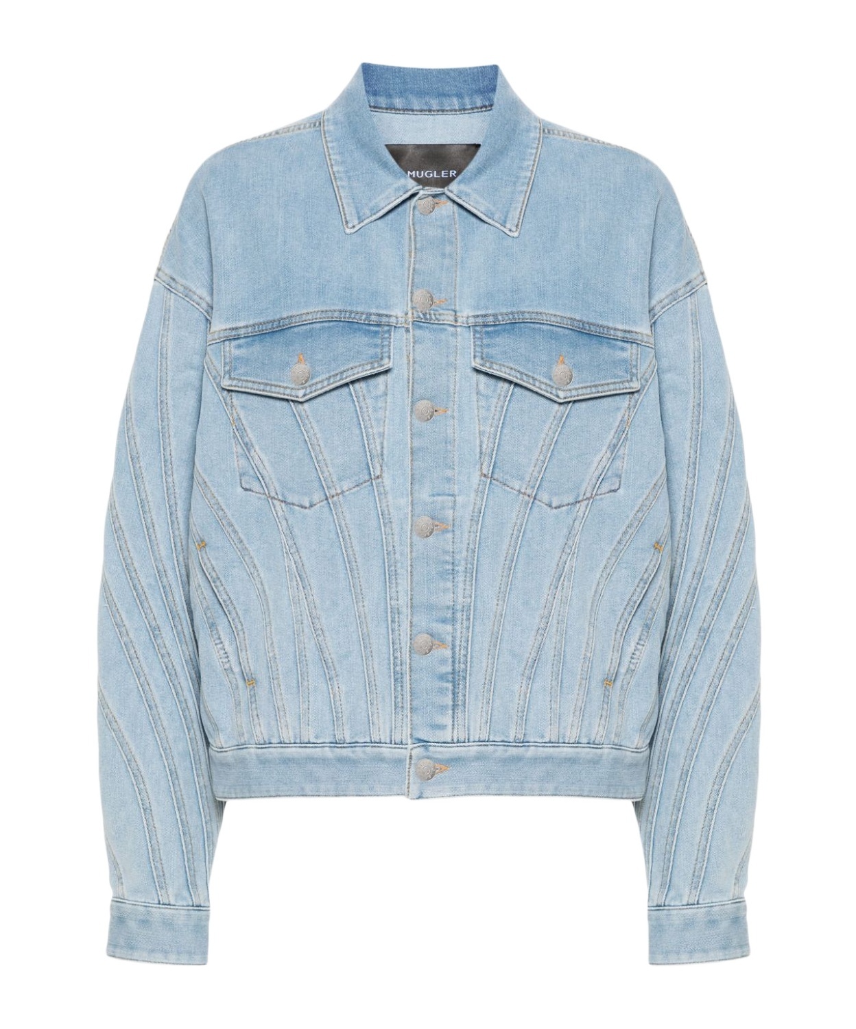 Spiral denim jacket