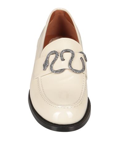 Rene' Caovilla Woman Loafers Ivory Size 5 Leather