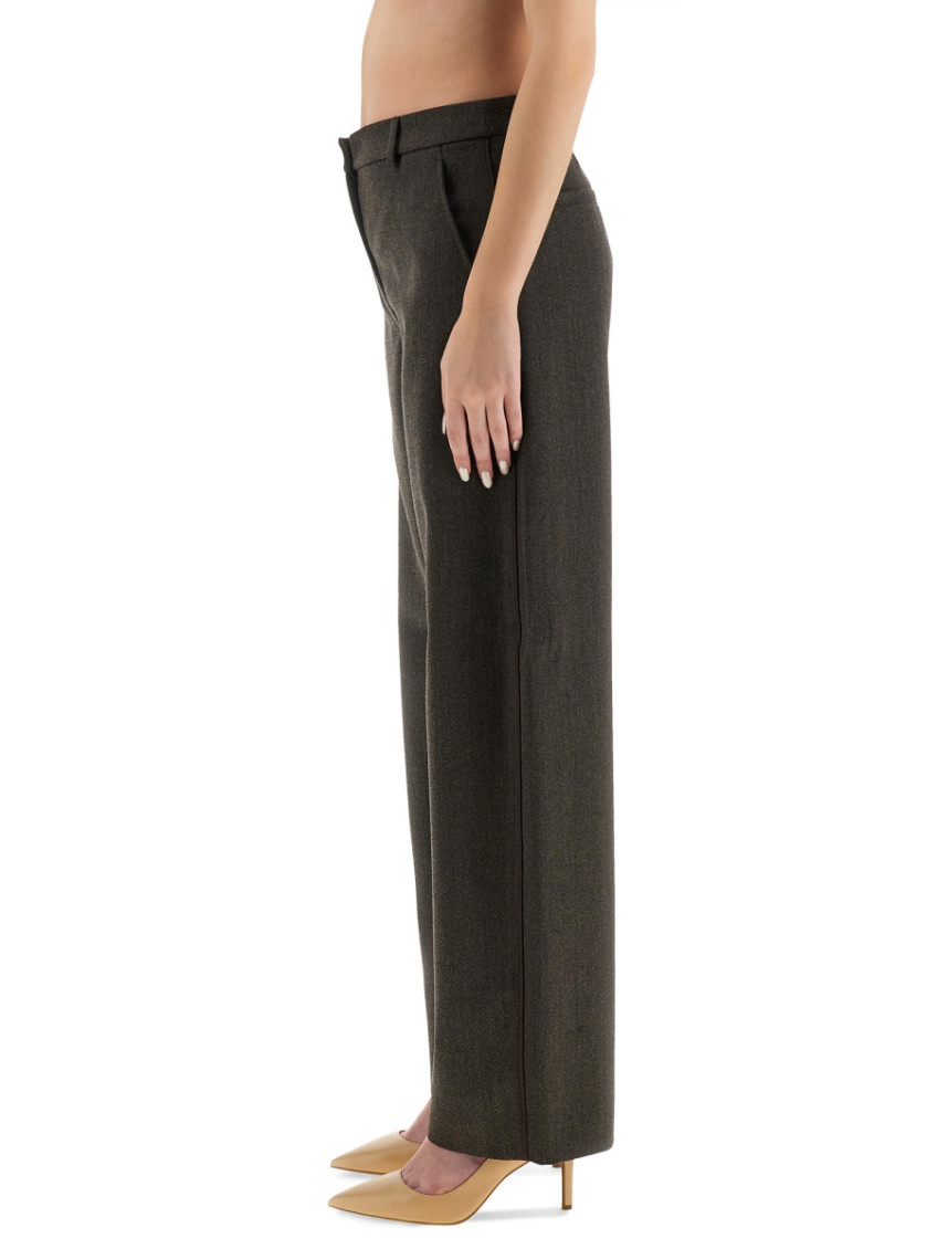 Moschino - wide leg trousers with pockets and loop