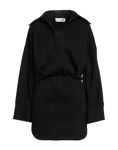 Woman Mini dress Black Size L Cotton, Polyester