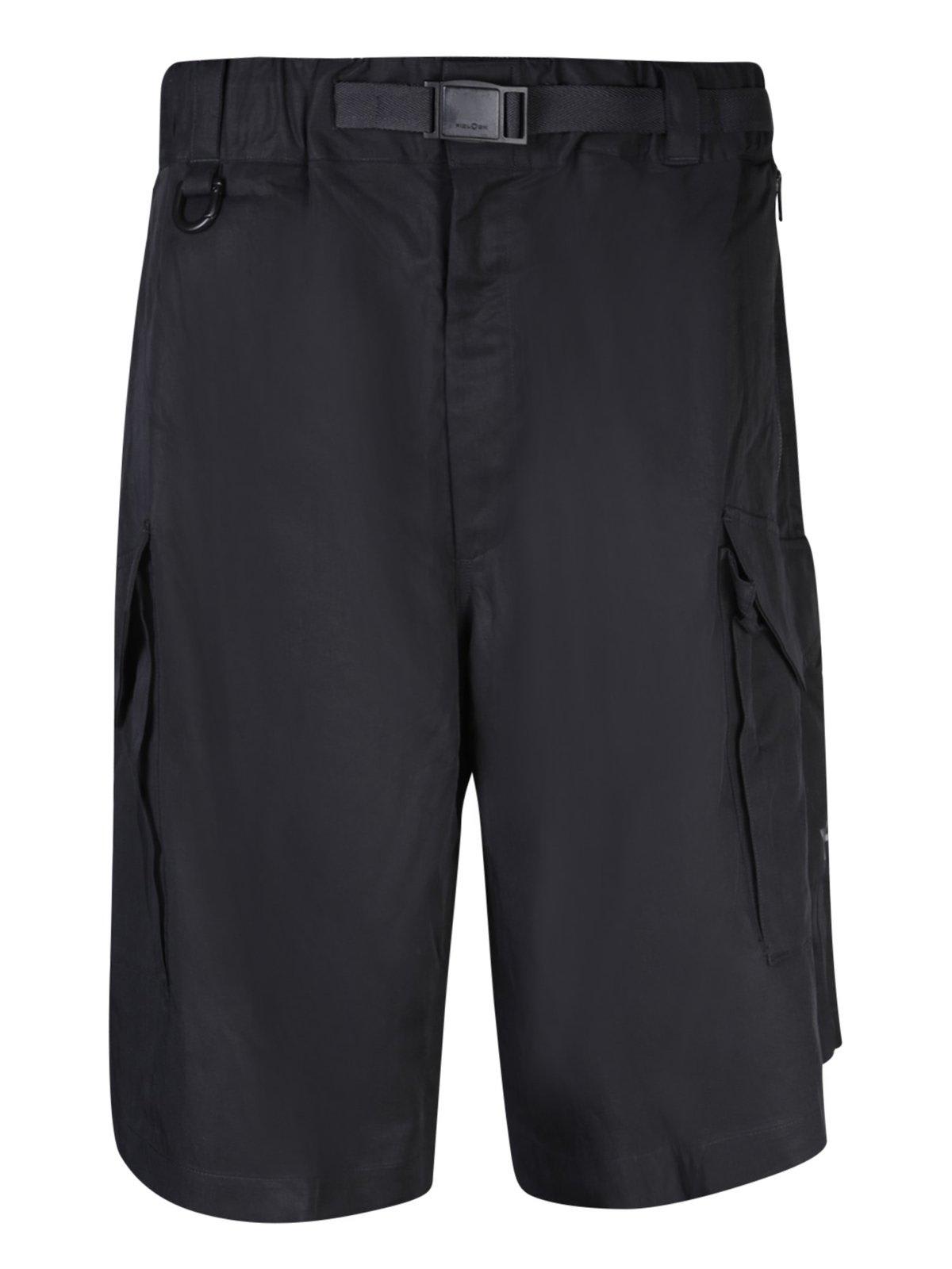 Twill cargo shorts - Black