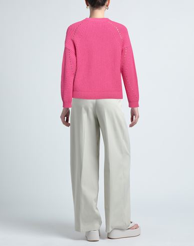 N. o.w. Andrea Rosati Cashmere Woman Sweater Fuchsia Size S Cashmere, Viscose, Wool, Polyamide