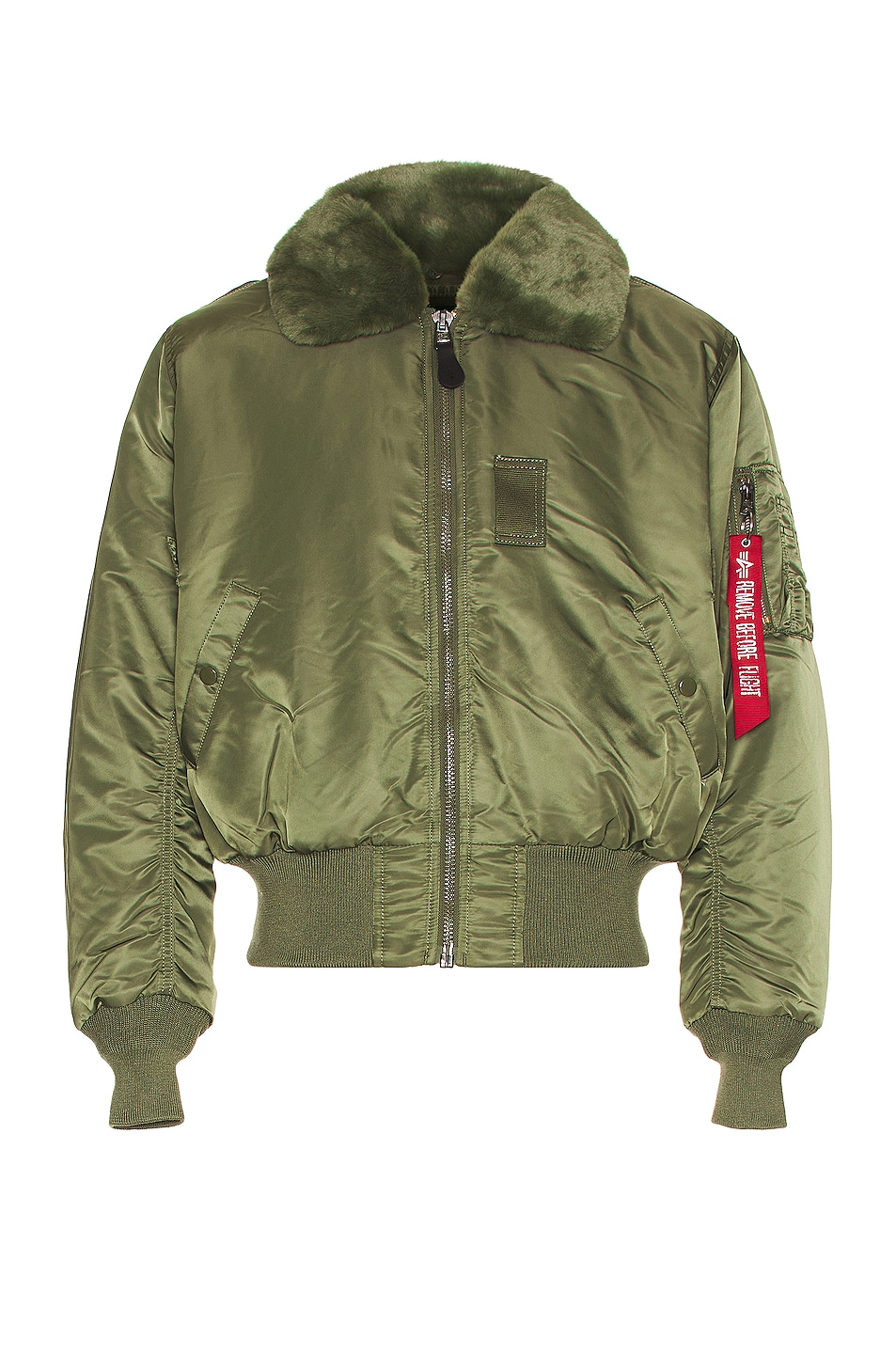 ALPHA INDUSTRIES B-15 Heritage Fit Flight Jacket in Sage - Green. XXL/2X also in L, XL/1X