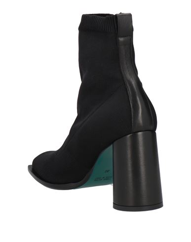 Woman Ankle boots Black Size 6 Leather, Textile fibers