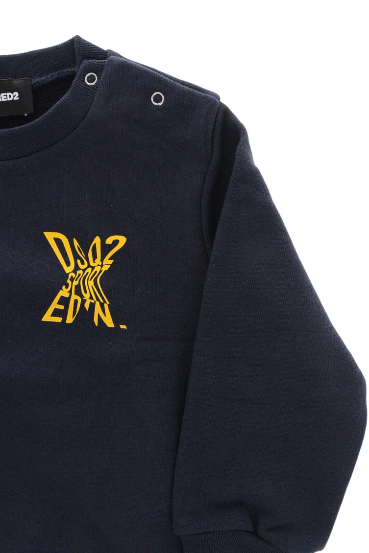 Babies Navy Blue Regular Sweatshirt