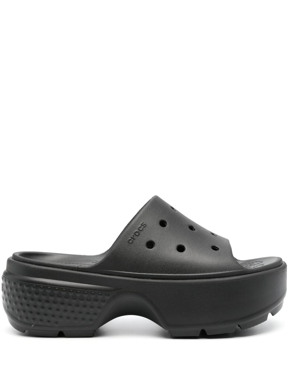 Crocs Stomp platform slides - Black 209346