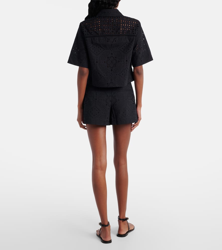 Spruce embroidered cotton shirt