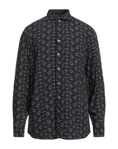 Man Shirt Black Size 17 Viscose