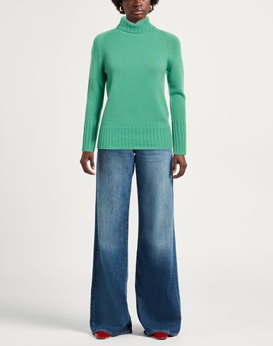 Woman Turtleneck Light green Size M Cashmere
