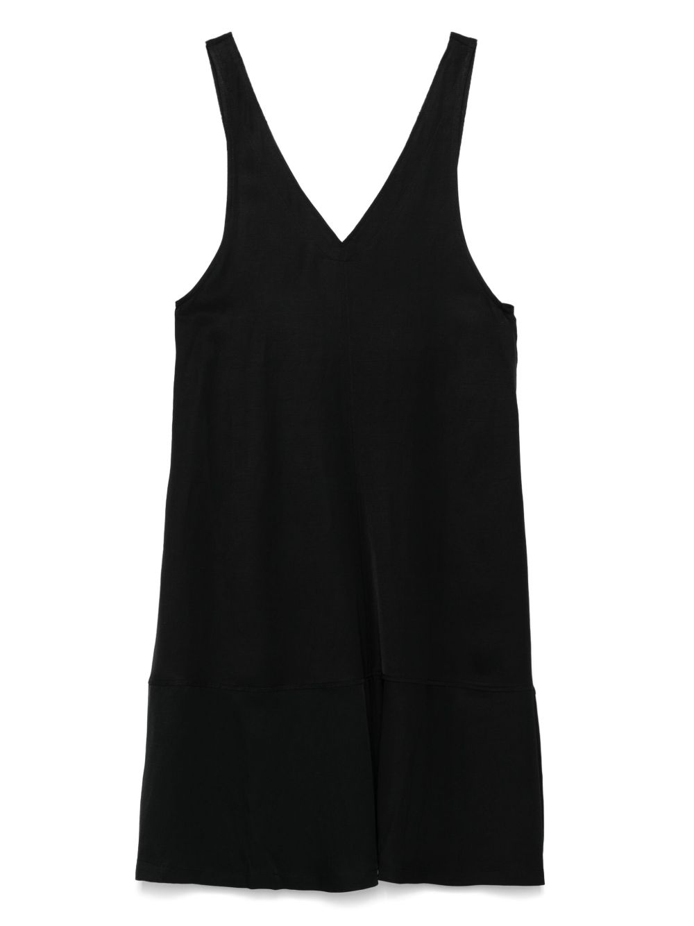 COLOUR 5 POWER slub-texture midi dress - Black