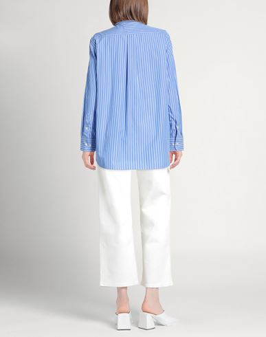 Woman Shirt Azure Size L Cotton