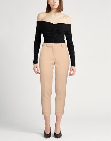 Easy Woman Pants Sand Size 6 Polyester, Viscose, Cotton, Elastane
