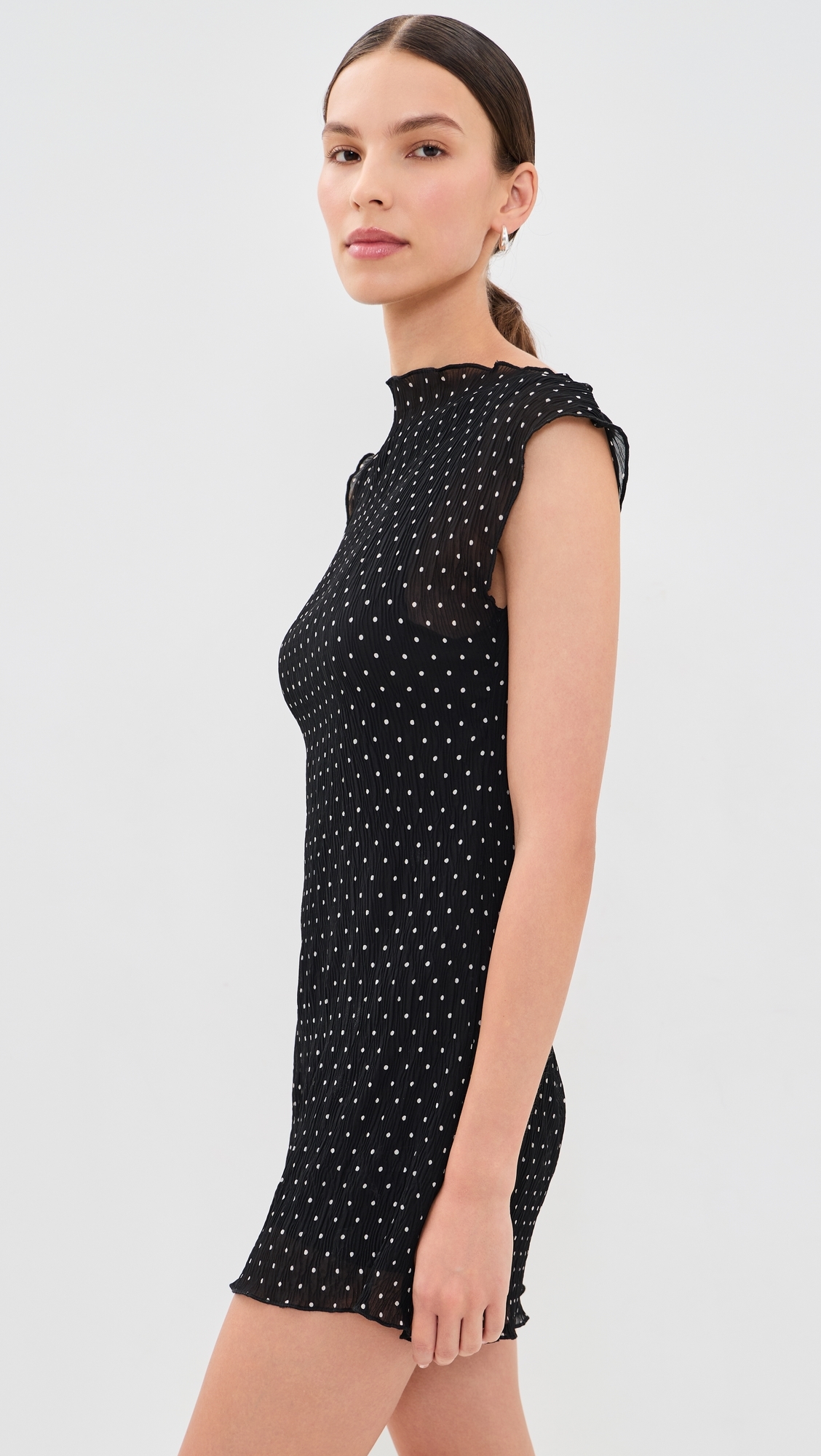 Mariner Mini Dress NOIR POLKA