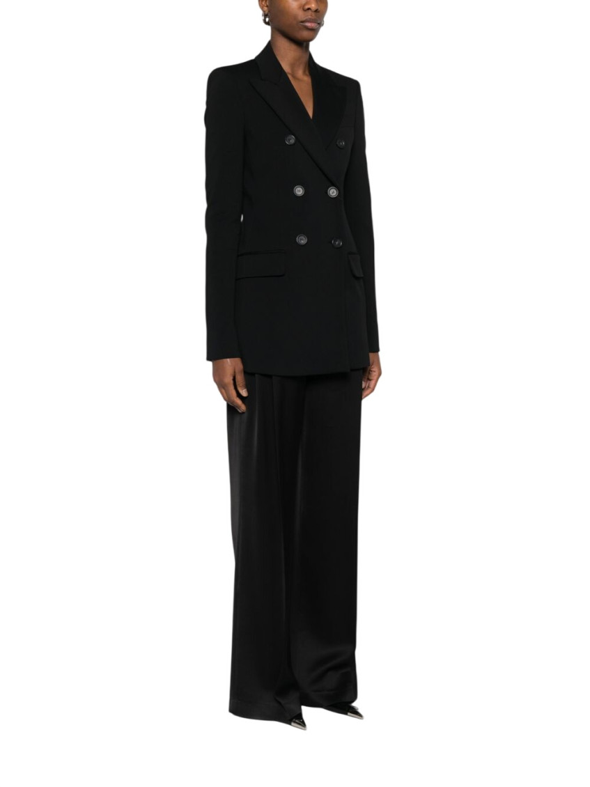 Sportmax - nylon double breasted jacket button detai