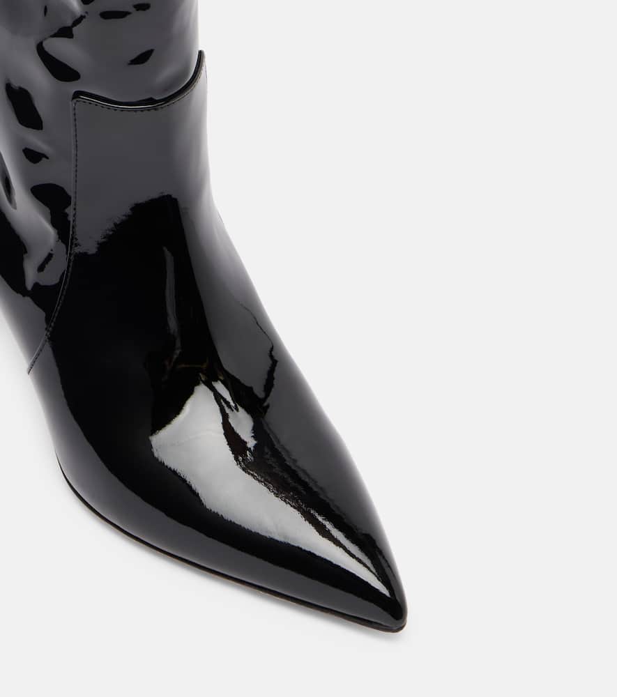 60 patent leather knee-high boots