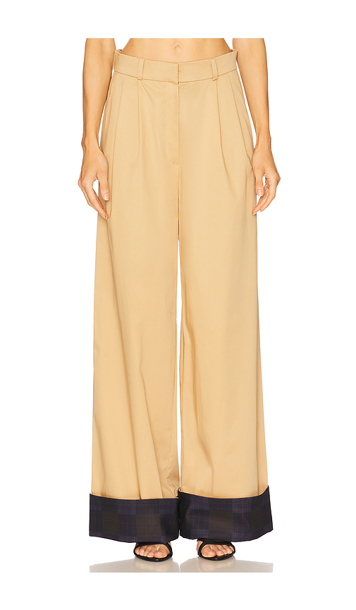Zuleyha Kuru Desmia Pant in Beige. 36. Also