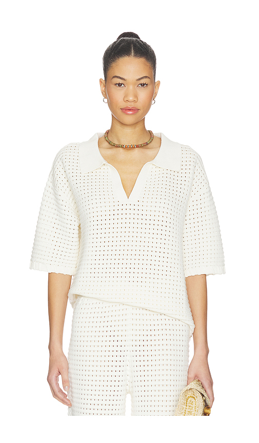 Sancia The Zarni Knit Shirt in White. XL. Also in S