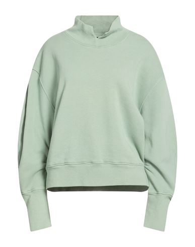 Woman Sweatshirt Sage green Size L Cotton