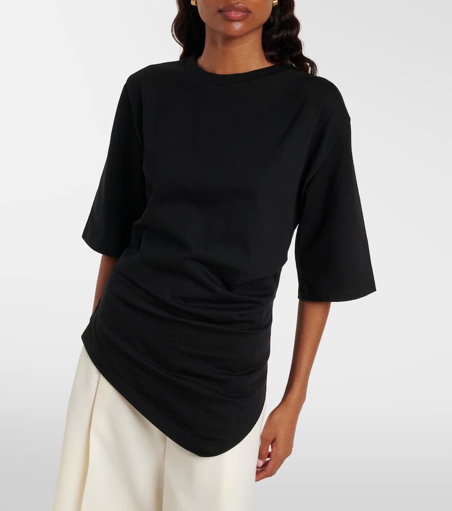 Róhe Gathered cotton T-shirt
