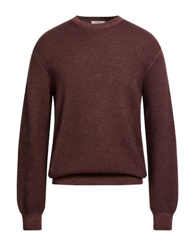 Man Sweater Chocolate brown Size L Virgin Wool