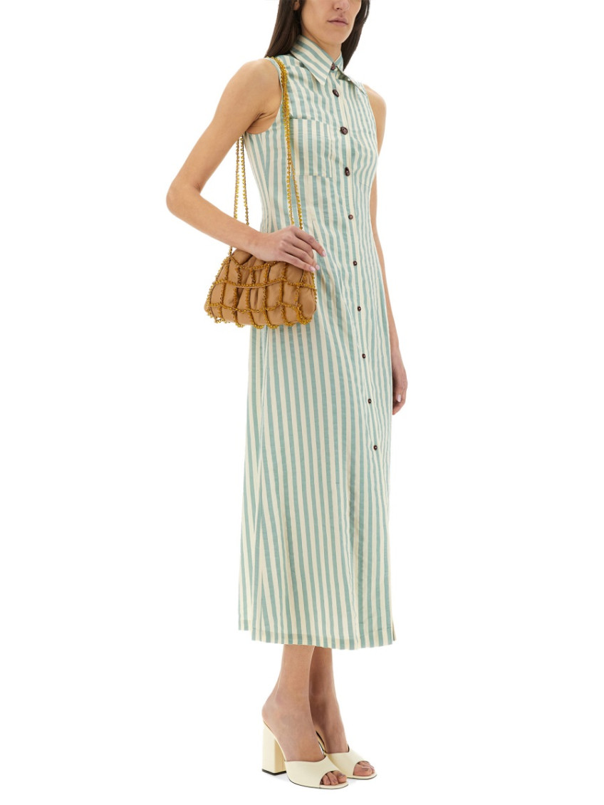 Colorful Stripes Chemisier Dress