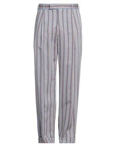 Man Pants Light blue Size 34 Viscose, Polyamide