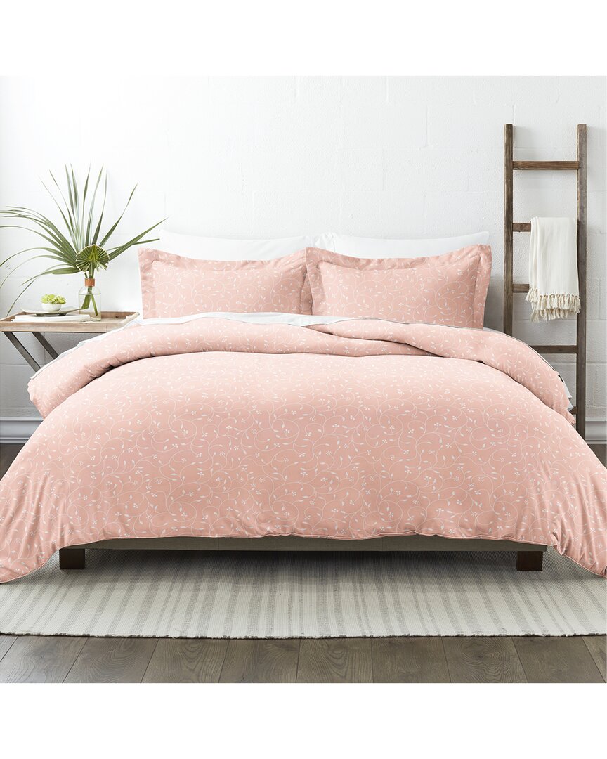 Premium Ultra Soft Pink Buds Pattern 3Pc Duvet Cover Set