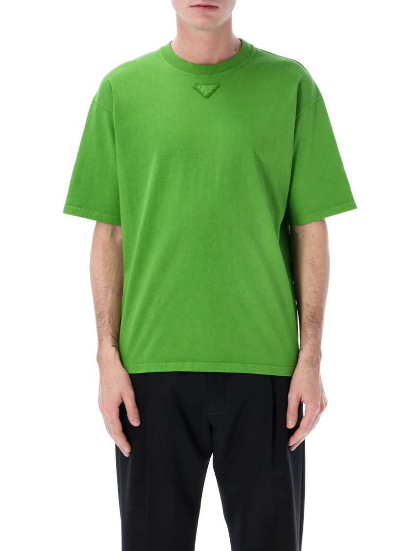 Green Solid Crew Neck T-Shirt