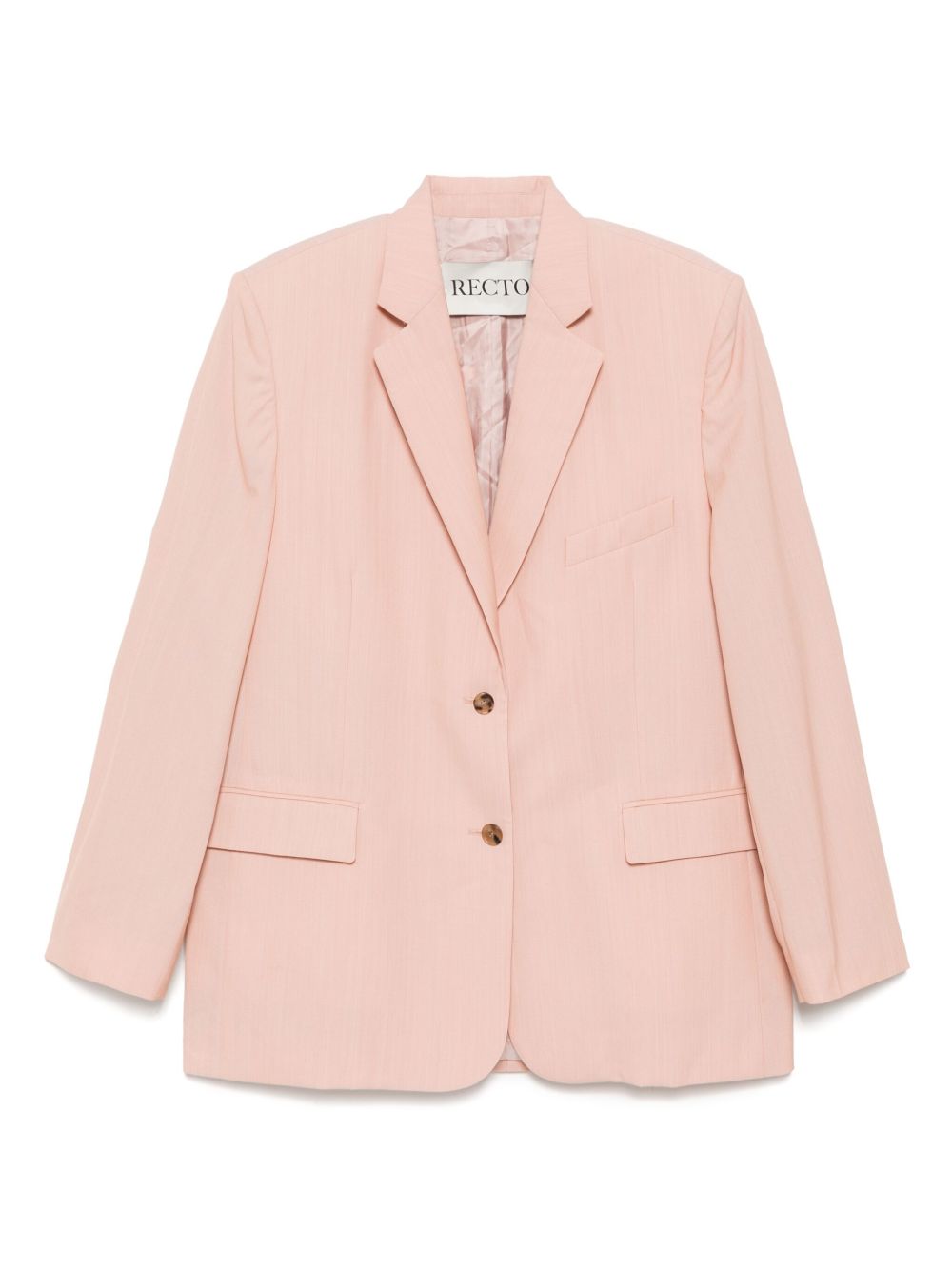 Recto signature single-breasted jacket - Pink