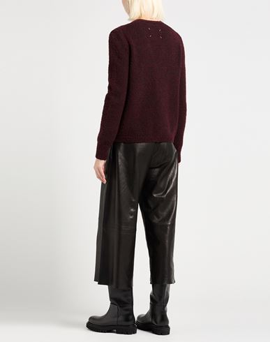 Woman Cardigan Burgundy Size L Virgin Wool, Polyamide
