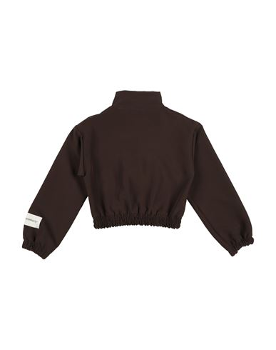 Kid Girl Jacket Chocolate brown Size 12 Polyester, Elastane