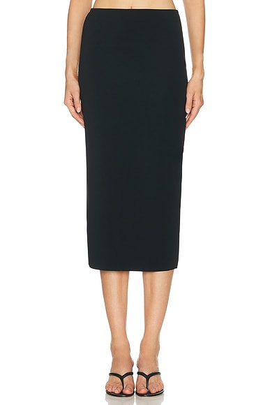 House of Dagmar Stretch Jersey Skirt in Black - Black. XS also in