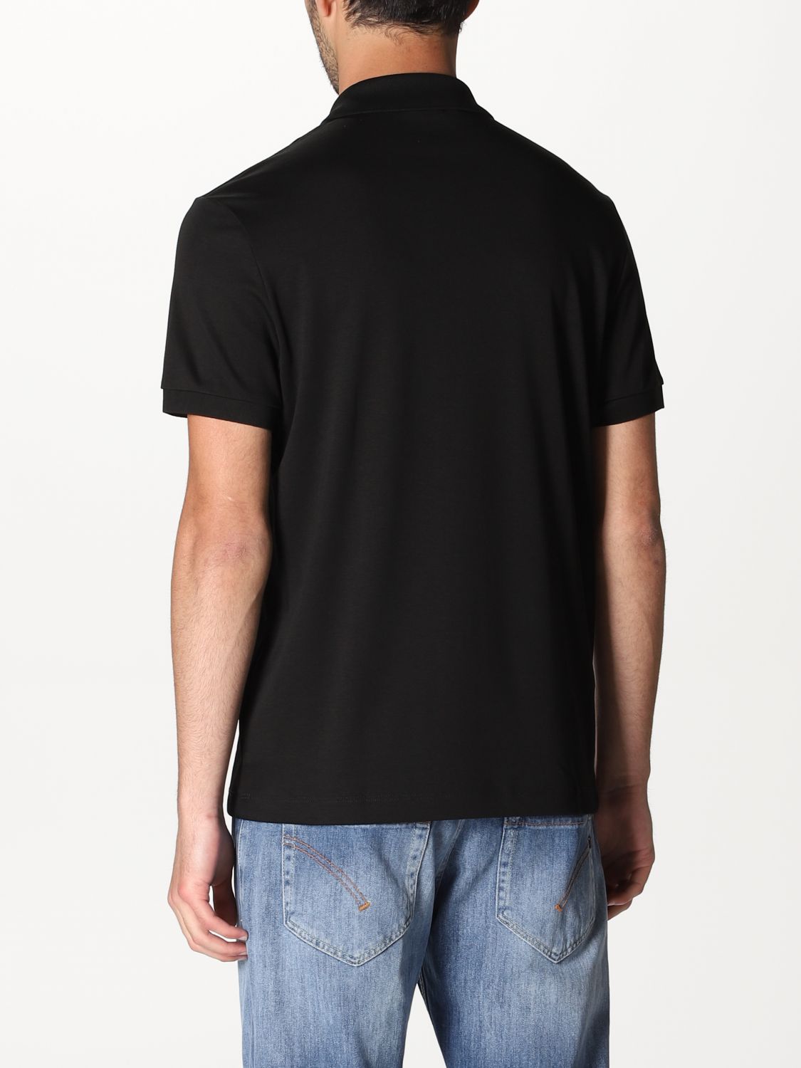 Polo Shirt Men colour Black