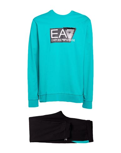 Man Tracksuit Emerald green Size M Cotton