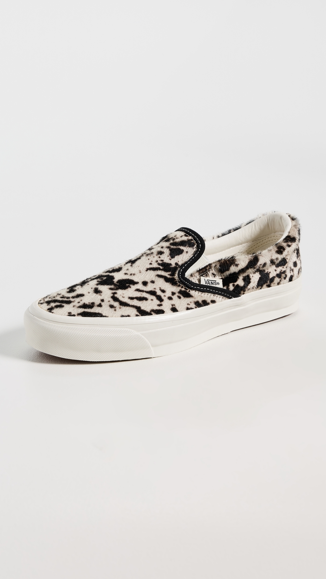 LX Classic Slip On Sneakers Pony Hair Black/White W