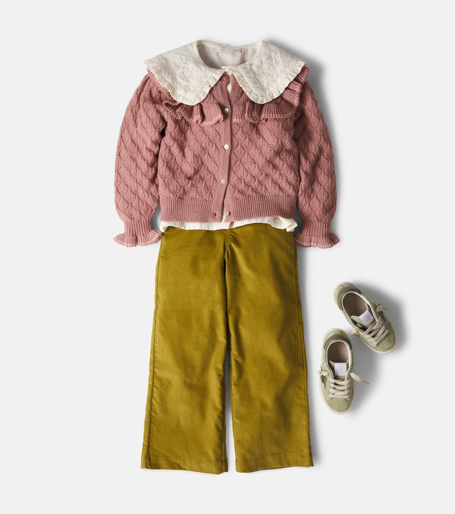 Azur ruffled cardigan