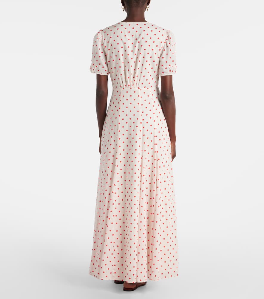 Paloma polka-dot maxi dress