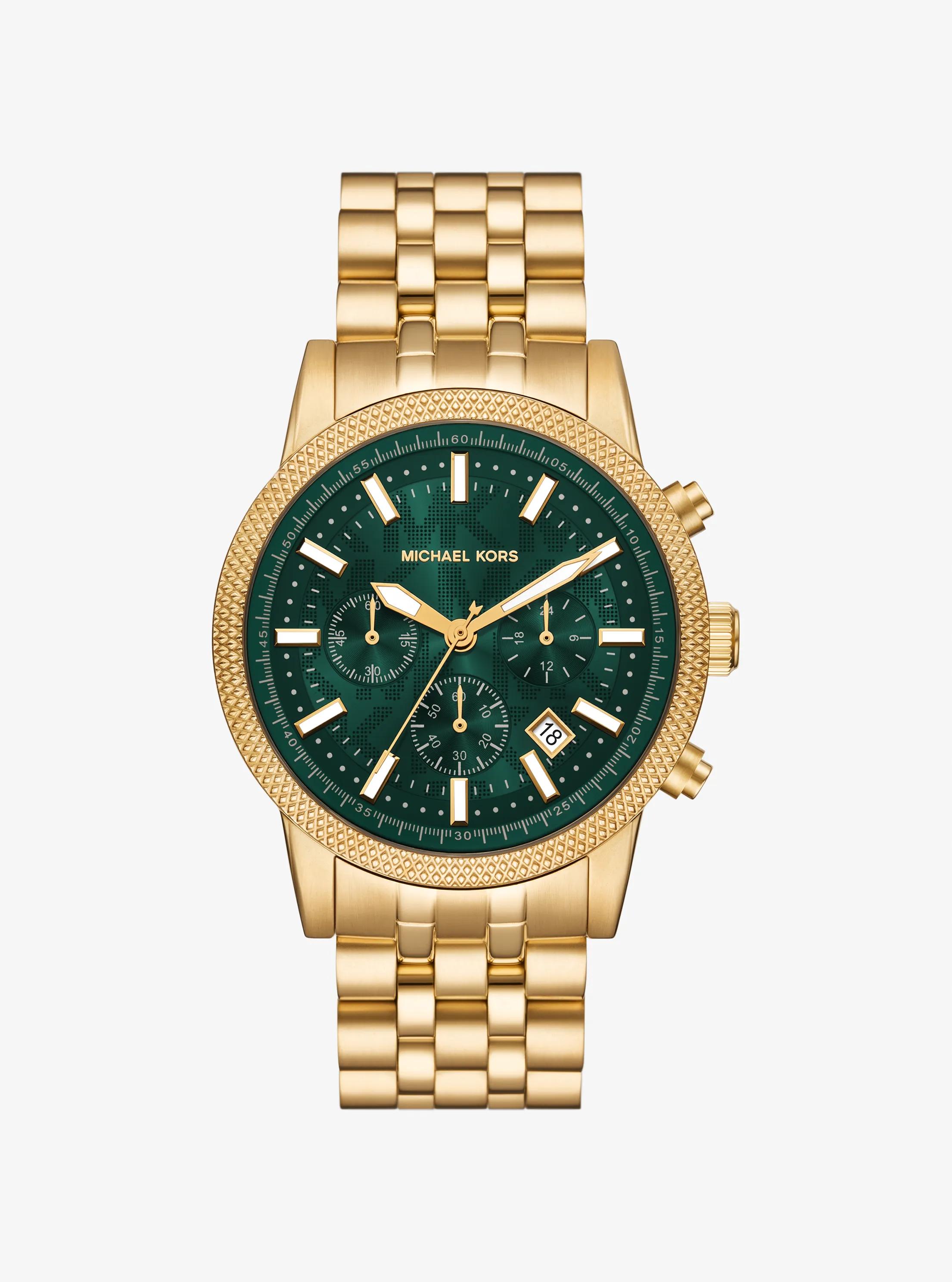 Oversized Hutton Gold-Tone Watch in Gold - One Size