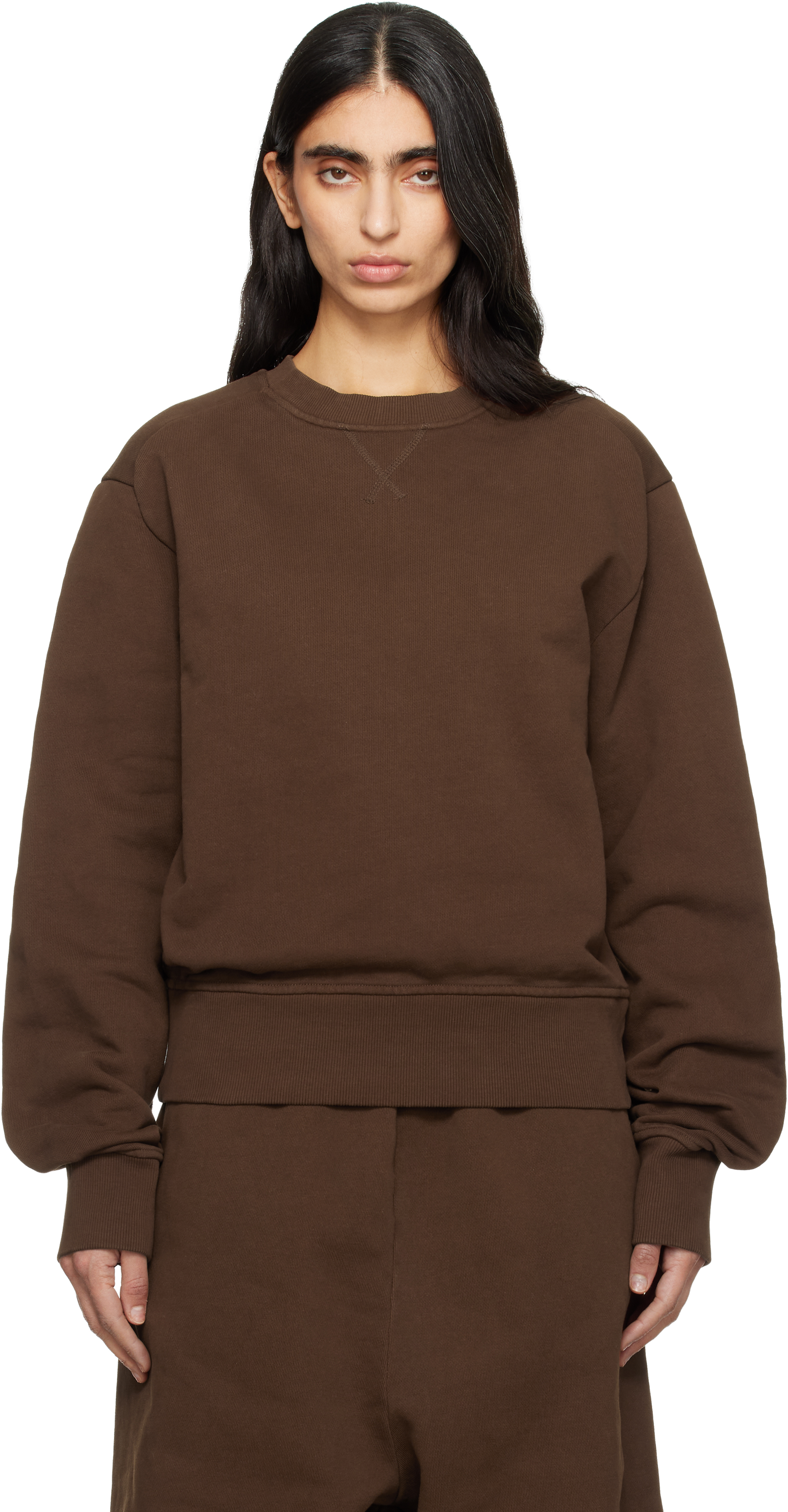 Brown Pod Crew Sweatshirt