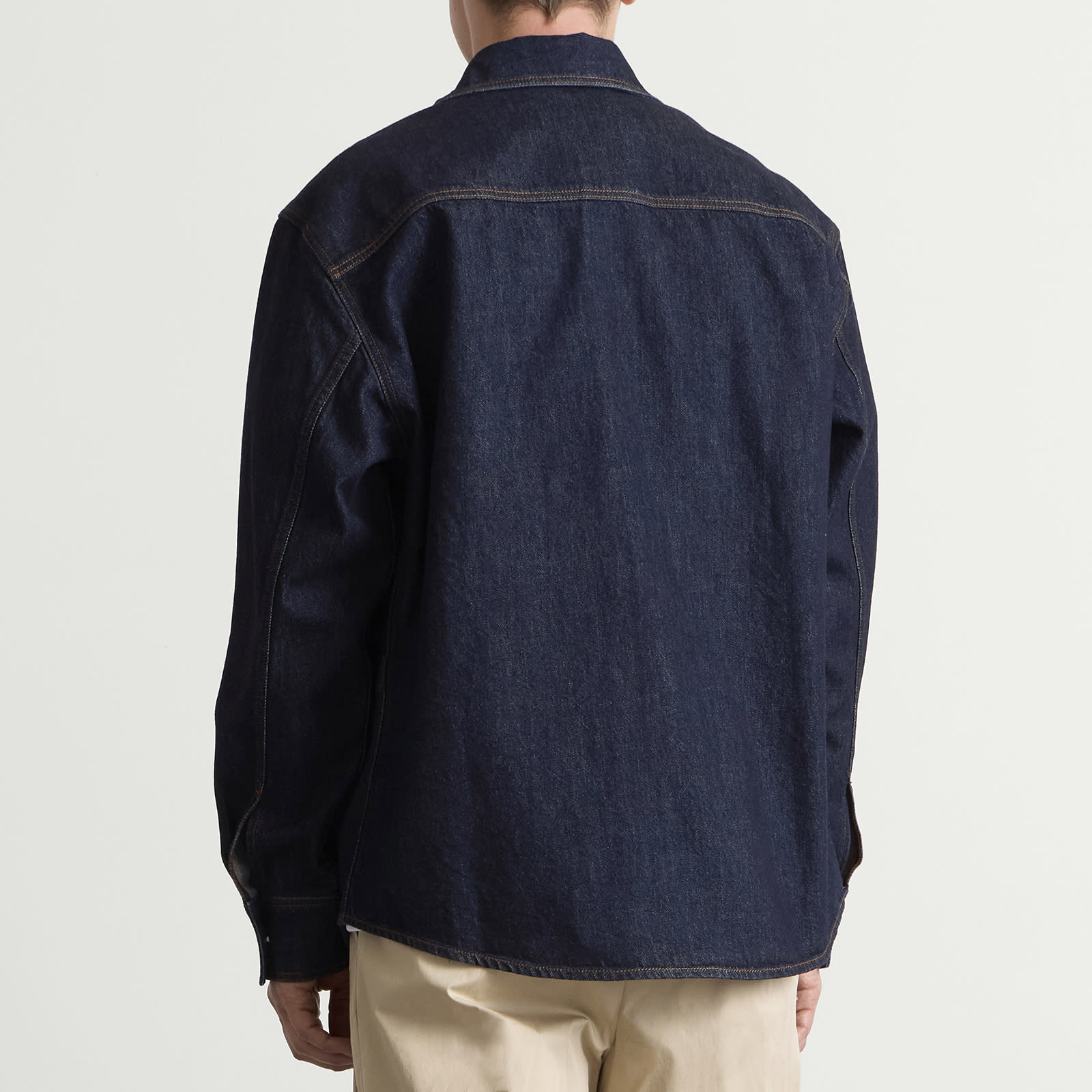 Men's Raw Denim Shirt Indigo