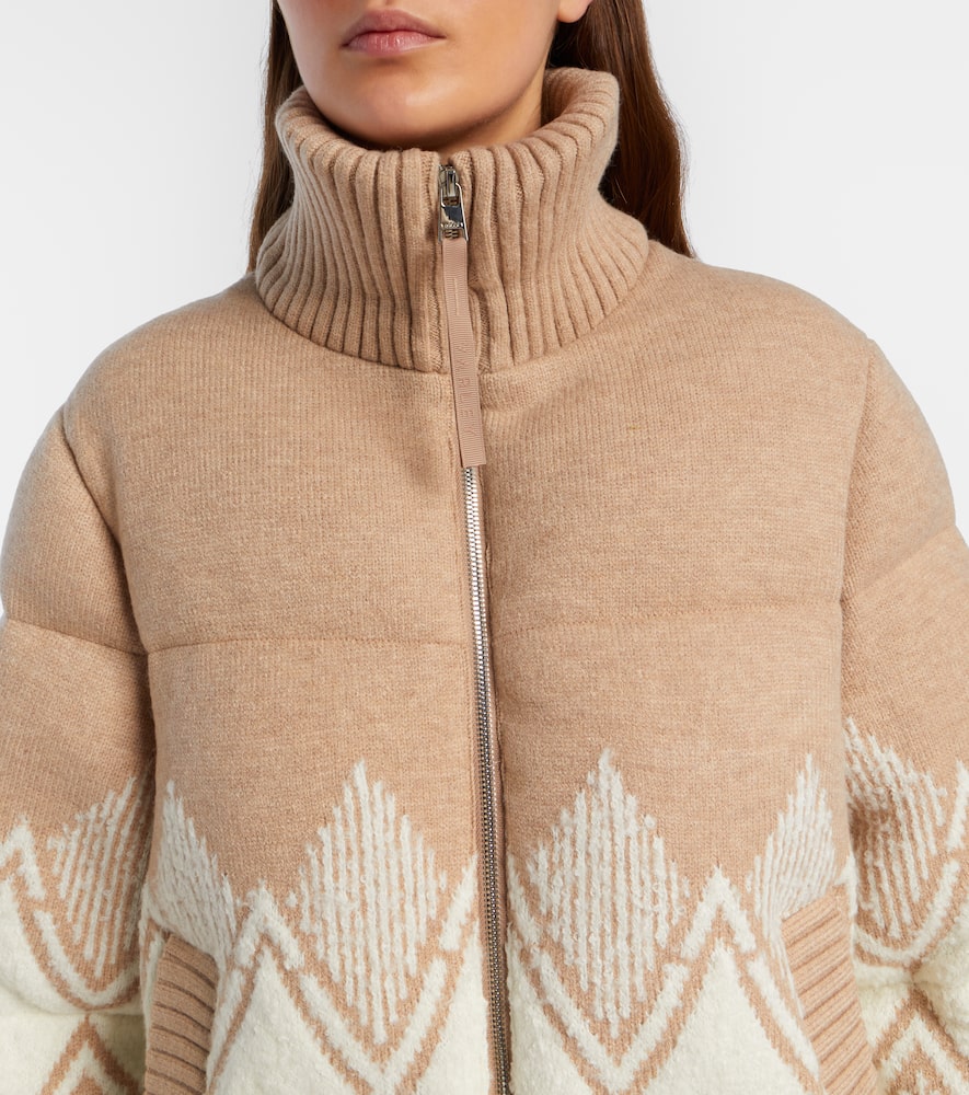 Belinda knitted puffer jacket