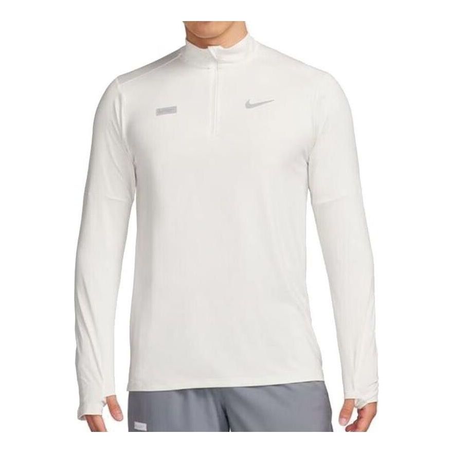 Element Flash Dry Fit Half Zip Running Top 'White'