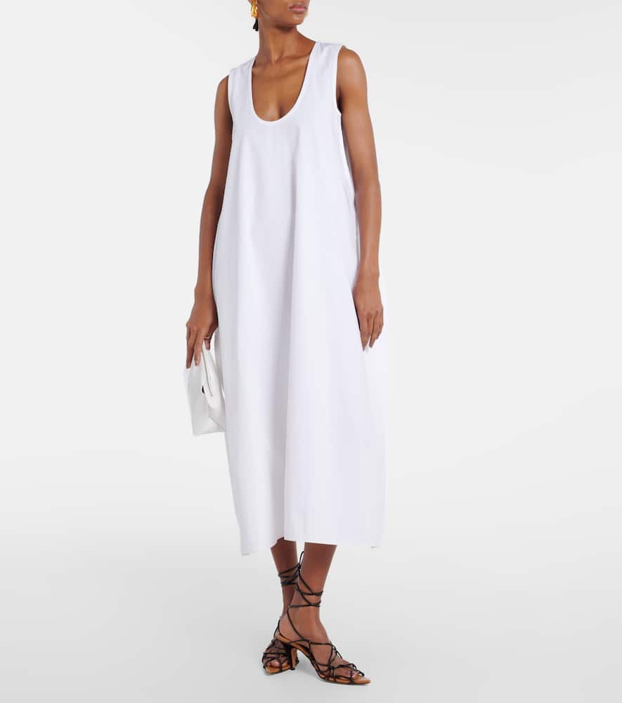 Khaite Coli cotton poplin midi dress