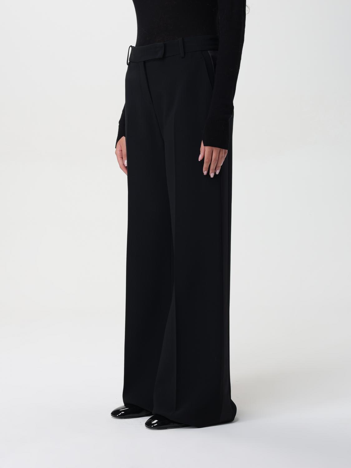 Wide-leg tailored trousers - Black