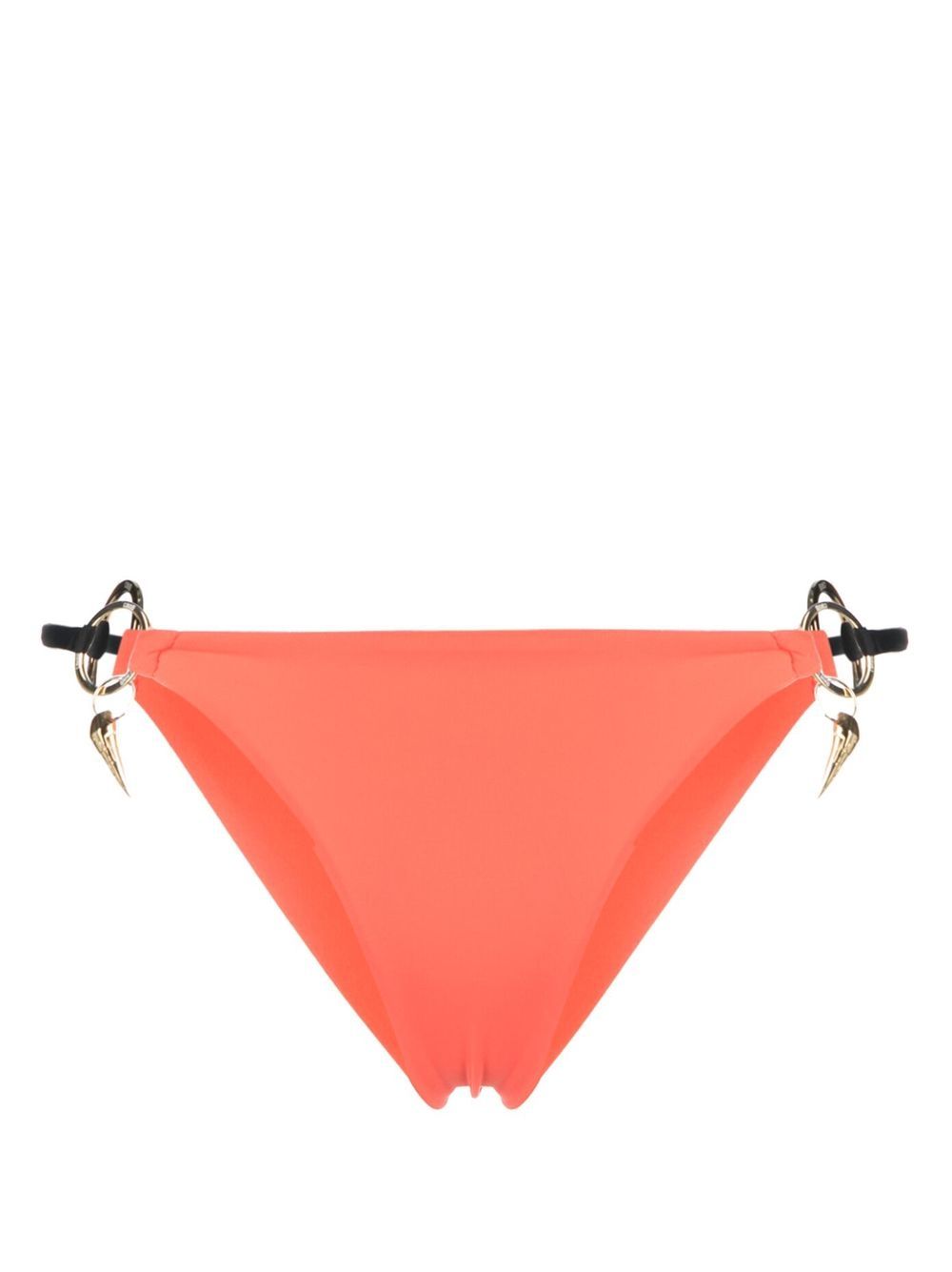 Tiger-tooth charm bikini briefs - Orange
