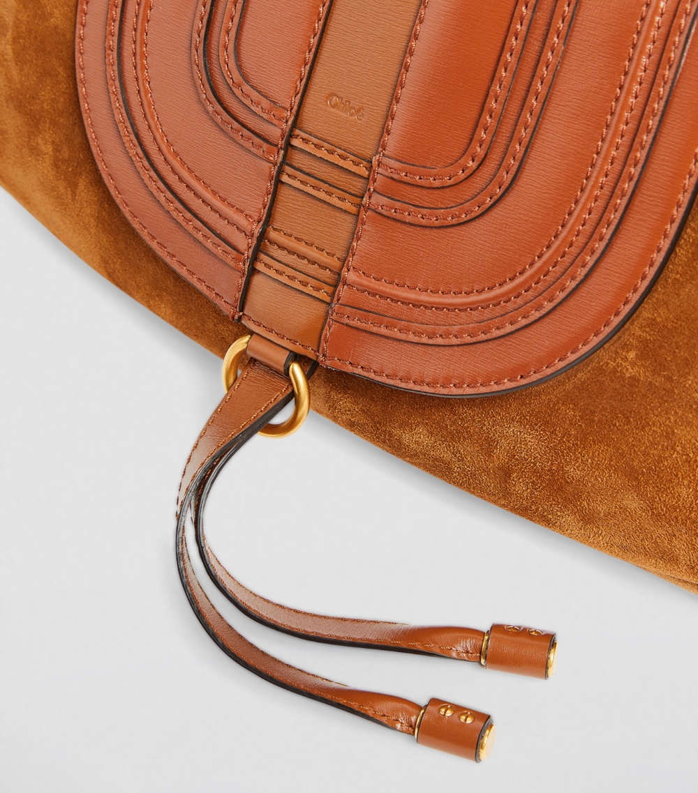 Suede Marcie Clutch Bag