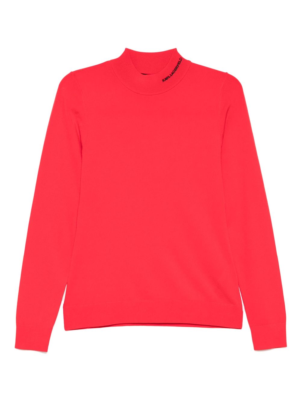 Karl Lagerfeld classic turtle-neck T-shirt - Red