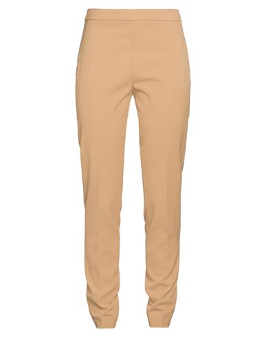 Woman Pants Camel Size 4 Polyester, Viscose, Elastane