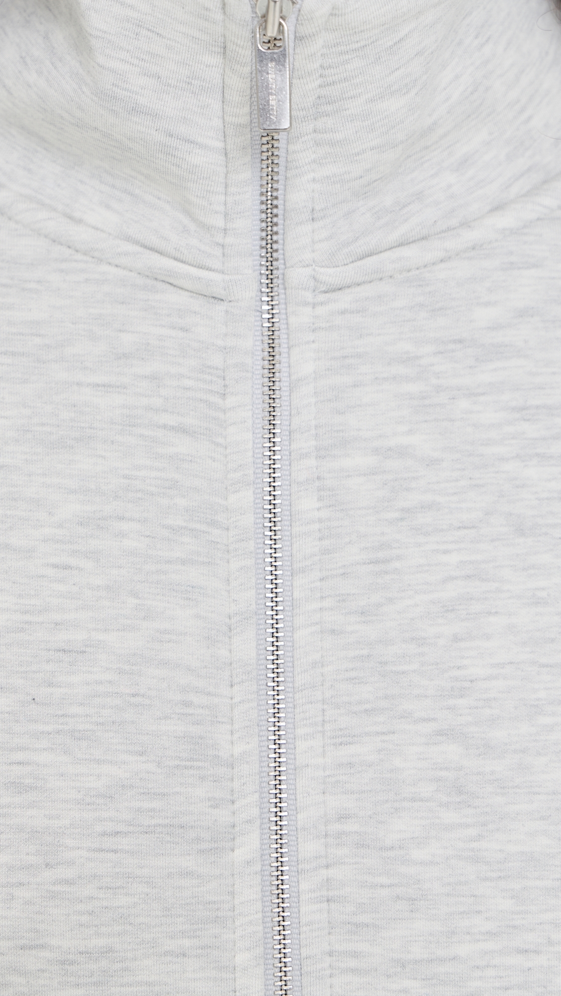 Wind Down Patch Pocket Zip Through Sweatshirt Ice Grey Marl